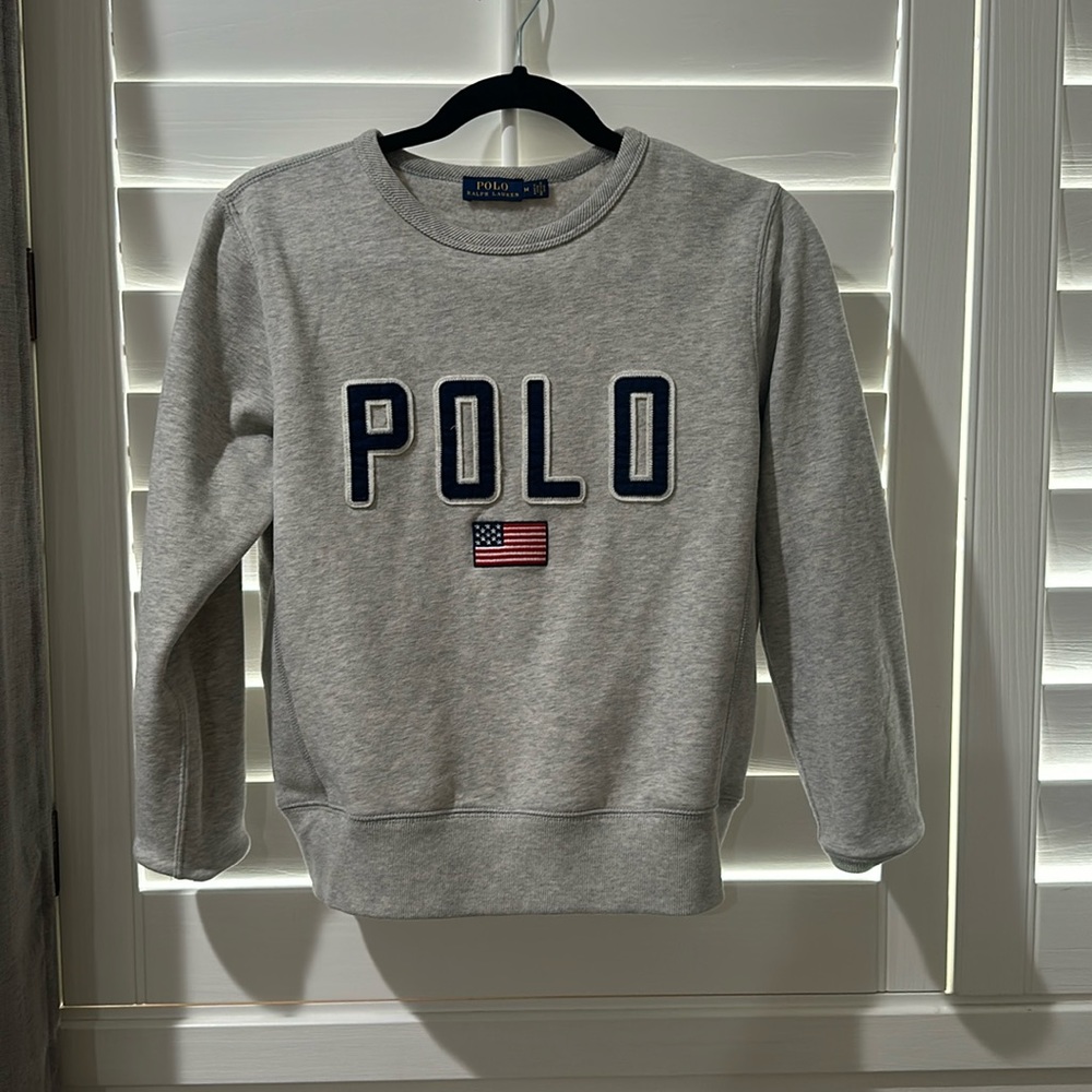 polo crew neck sweatshirt